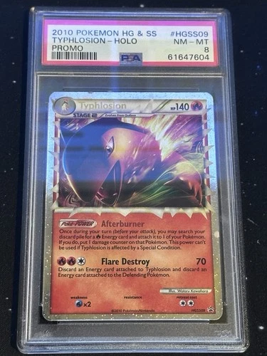 Typhlosion HGSS09 Promo PSA 8
