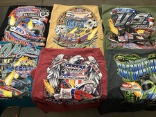 6 PACK COMBO NHRA DRAG RACING OFFICAL BUNDLE OF NATIONAL EVENT T SHIRTS  SIZE XL