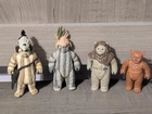 Vintage 1983-85 Kenner Star Wars Ewok ROTJ 4 Figure Lot - Logray, Paploo & MORE