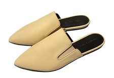 NWOB Jenni Kayne Beige Suede Mules Women's Flats Size 40 US 10 Made In Italy