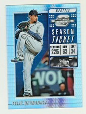 2019 Chronicles Contenders Optic HYPER PRIZM REFRACTOR FELIX HERNANDEZ 118/299