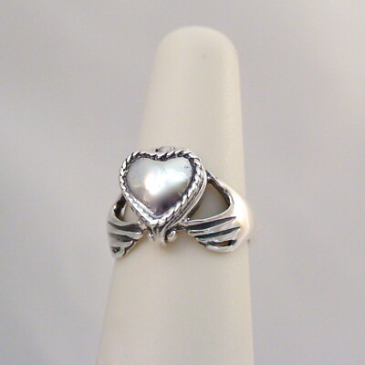 Claddagh Heart Poison Ring 925 Sterling Silver Victorian