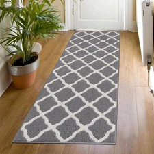 Long Door Mats Indoor 20"X59" Washable Front Door Mat Non Slip Water Absorbent E