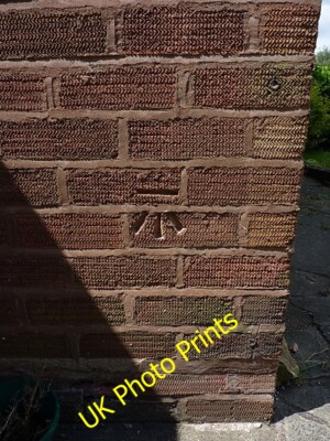 Photo 6x4 OS benchmark - Ulverley Green, 82 Knights Bridge Road Olton An  c2015