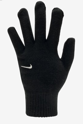 Nike Men Knit Swoosh TG 2.0 Gloves Running Black Training GYM