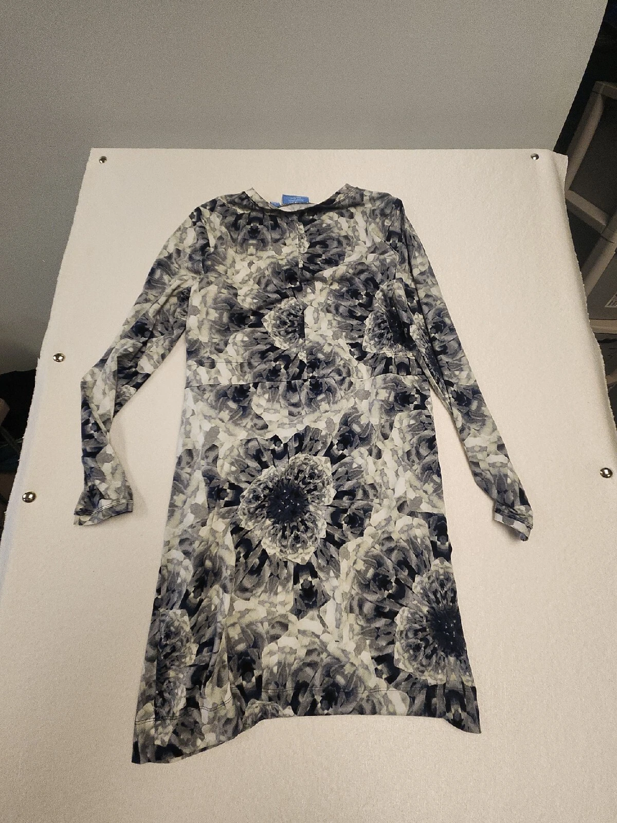 VETEMENTS Abito SIMPLY VERA WANG cravatta tinta stampa floreale coulisse cravatta vita boho medio