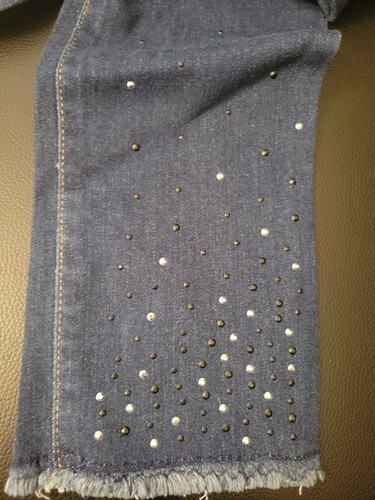 Children Place Blue Stretch Super Skinny With Decorations Jeggins Size14 Girls - Picture 8 of 8