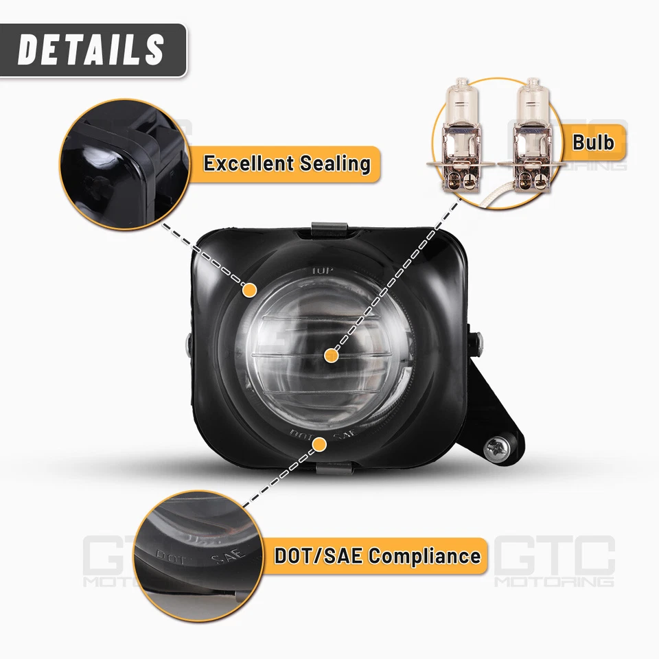 Fog Lights For Toyota Celica 2000-2005 Clear Glass Lens Pair Lamps with Bulbs Foto 2 de 4