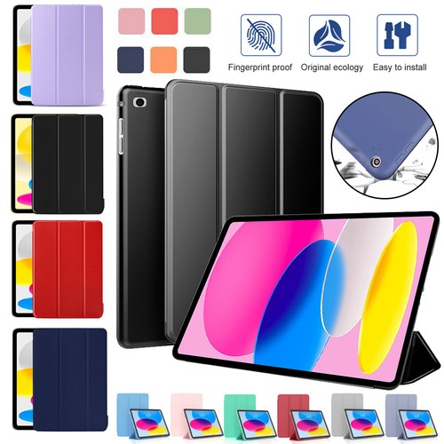 For iPad 10 9 8 7 Air 4/5th 10.9" 10.2" Pro 11 12.9" PU Leather Case Stand Cover - Afbeelding 1 van 35