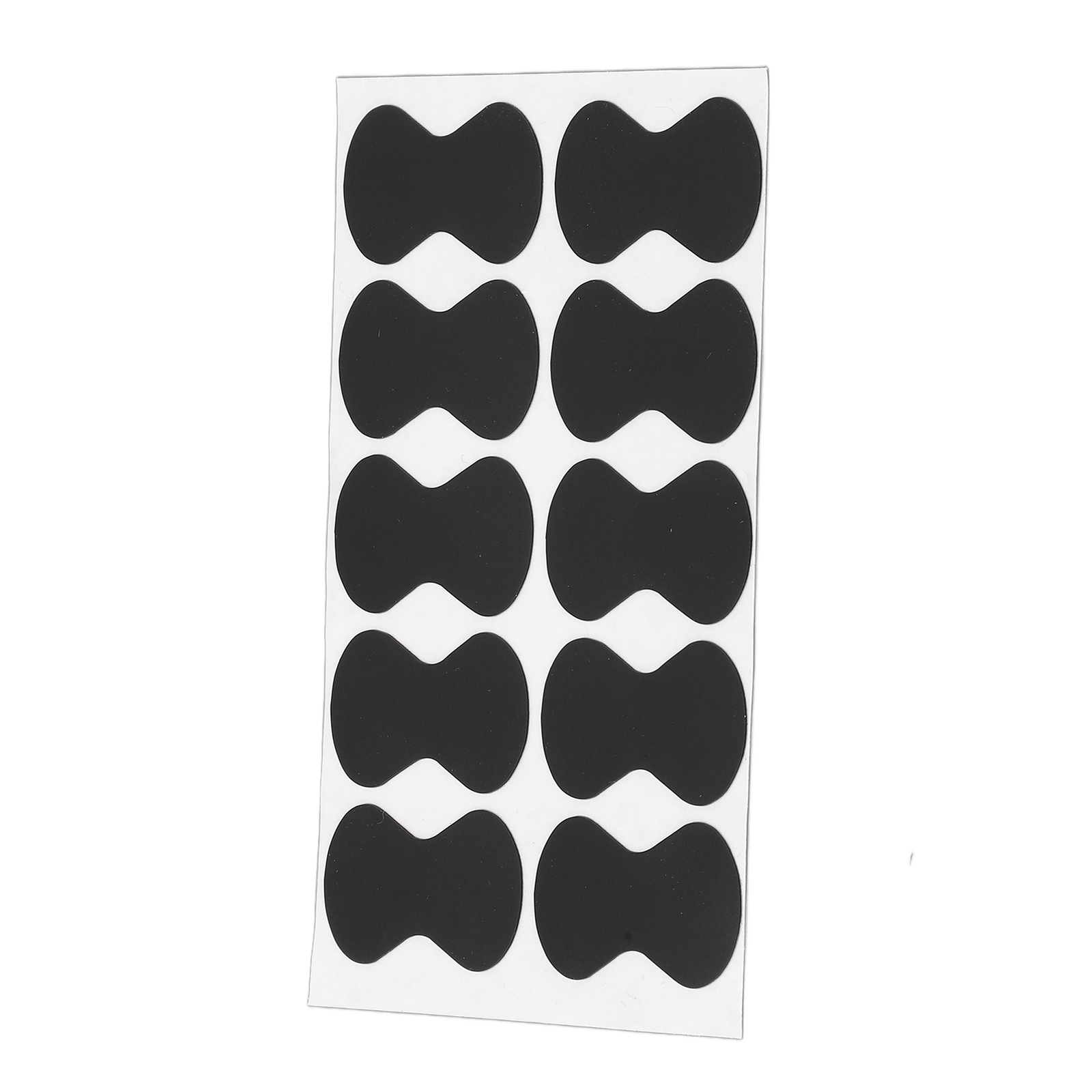 (Black)Pick Non Slip Sticker Silicone Guitar Picks Grips With Adhesive