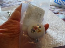 Vintage ceramic porcelain bouquet cabinet or drawer knobs 17 total