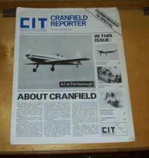 CIT CRANFIELD REPORTER NEWSPAPER Vol 6 No.2 Sept 1978 Farnborough '78 Special