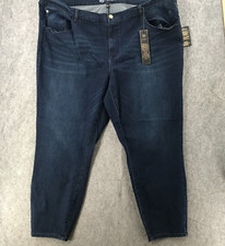 DG2 Diane Gilman Jeans Womens 28WT Plus Dark Wash Jegging Skinny Slimming NEW