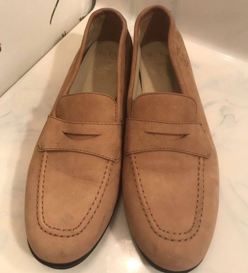 Mr. Cat Originals Woman Seude Loafers Chestnut Color Bench Made Sz 6.5 EUC - Image 2 of 4