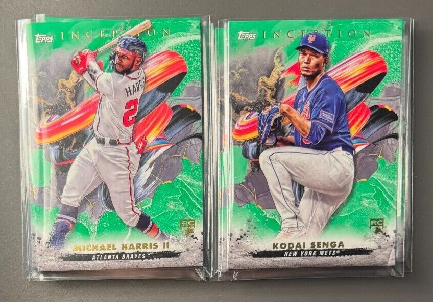 2023 Topps Inception Baseball 1100 Green Parallel Base Cards YOU PICK