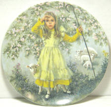 1983 RECO - LITTLE BO PEEP - 8 1/2" COLLECTORS PLATE 5TH IN MOTHER GOOSE SERIES