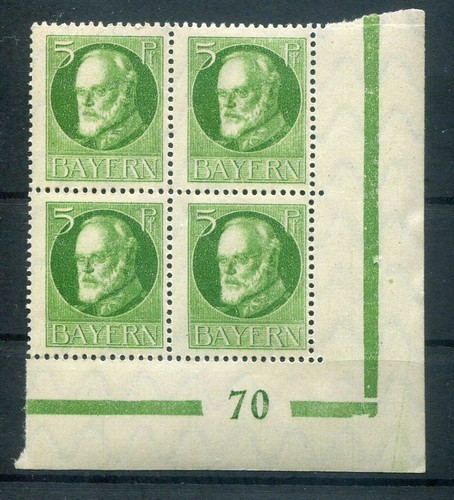 Bavaria PLATE NUMBER 70 Su 112 mint never hinged MNH MNH (y78624