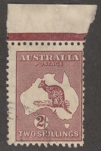 KAPPYSSTAMPS 475 AUSTRALIA #9 KANGAROO & MAP- WMK 8-PERF 12-USED CV $10