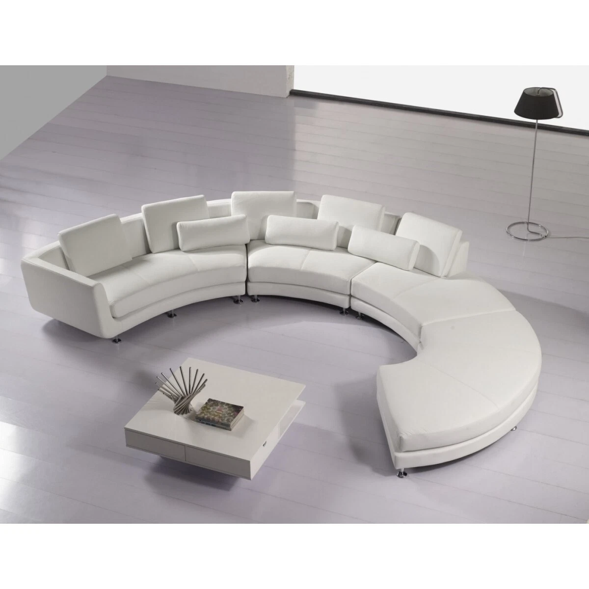 Upholstered Corner Sofa U Shape Luxurious Semi Circle Design Big