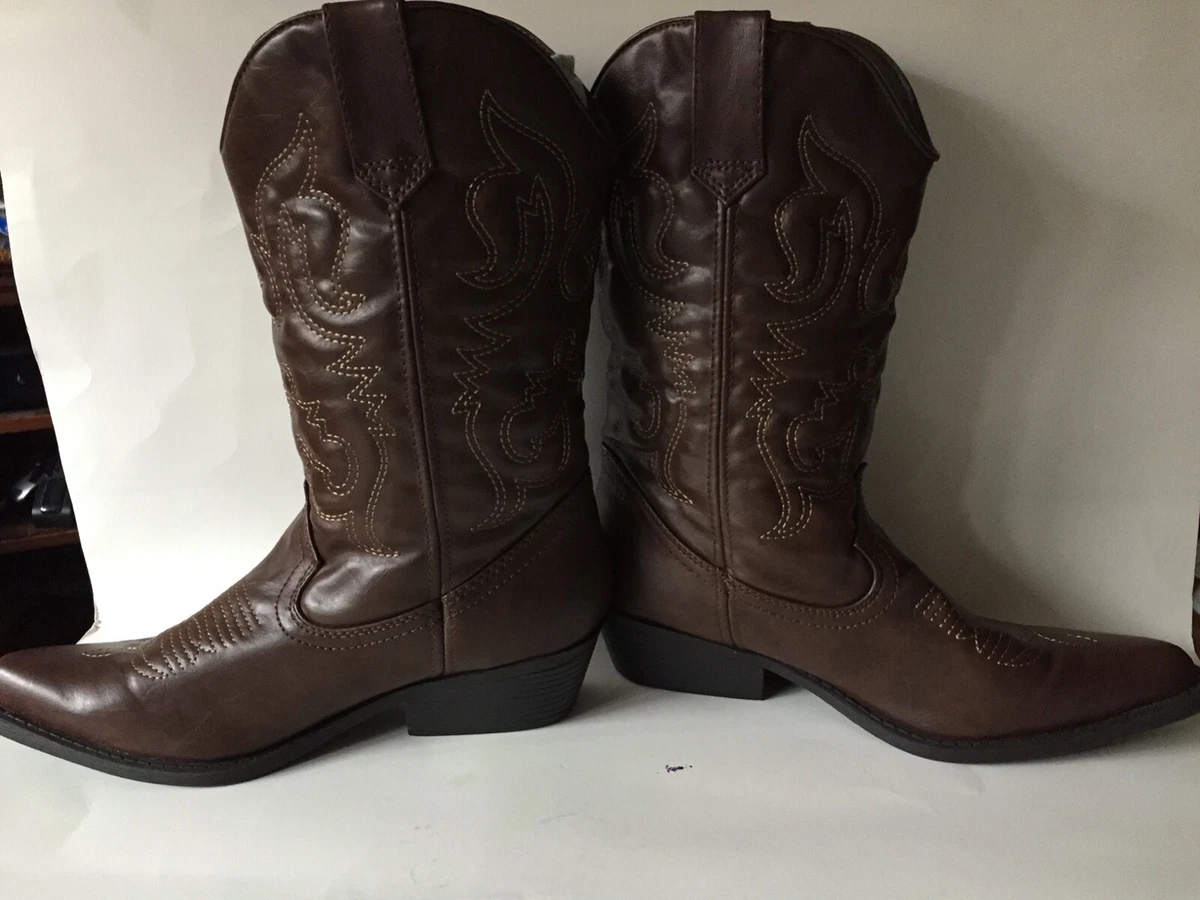 madden girl brown cowboy boots for women size 7m eBay