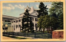 1946 Bee Hive House Salt Lake City Utah Vintage Linen Postcard B17