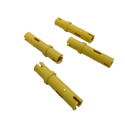 4 x LEGO  32556 Technik,Systemsteine,Verbinder gerade in beige,tan Neuware