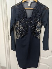 Size S Navy Long Sleeve Dress