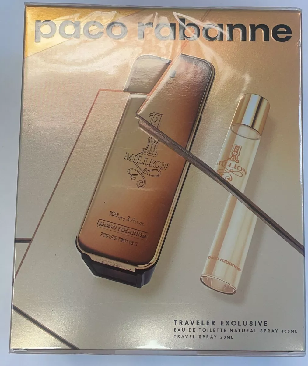1 Million by Paco Rabanne For Men 2 Pcs Gift Set 100ml EDT Spray 20ml EDT Spray