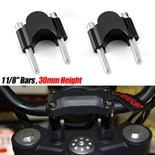 CNC Billet Handlebar Risers 1 1/8" Bars 30mm Height For HONDA CRF450R 2019-2024