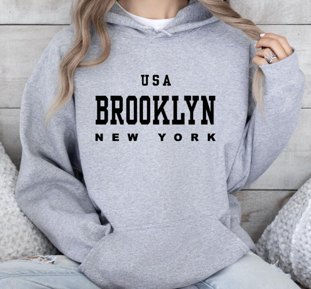 Brooklyn New York hoodie American State Hoodie Mens Womens USA NYC