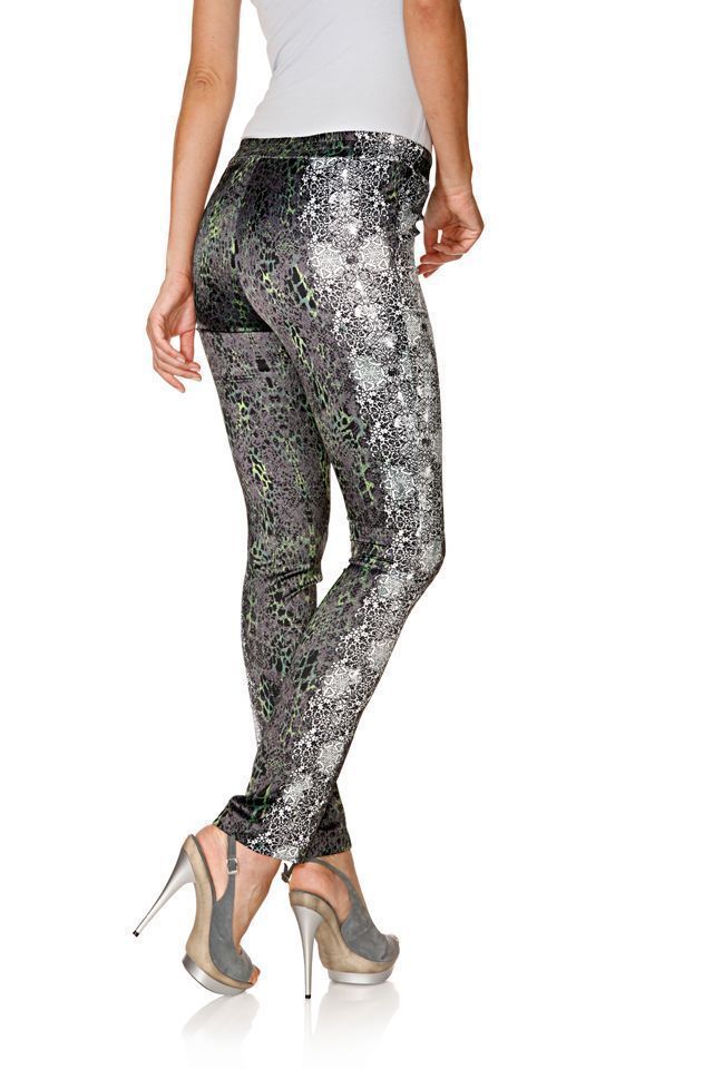 Leggings Donna Con Stampa Casual - Pantaloni Morbidi, Vita Alta, Traspiranti, Per Yoga, Casa, Tempo Libero