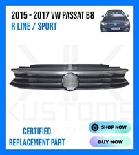 VOLKSWAGEN VW PASSAT B8 2015 - 2019 FRONT BUMPER CENTRE GRILL GRILLE CHROME