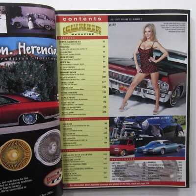 Lowrider Magazine Jul 2001 Sabor a Mi Gigi St. Blaque Pinup Poster