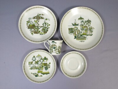 ◾︎FIGGJO◾︎ Market  4点セット Figgjo Norway MARKET PLACE SETTING Dinner Salad Bread Plate