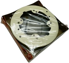 Wiremold V5738 Ivory Fixture Box, Solid Base, 4-3/4" (121mm) Diameter