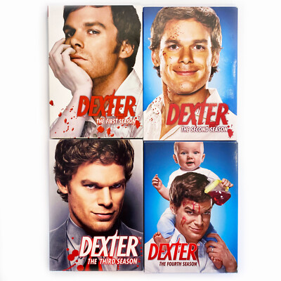 Dexter: Seasons 1-4 (DVD 16-Disc Set) Excellent Condition 97360731149|