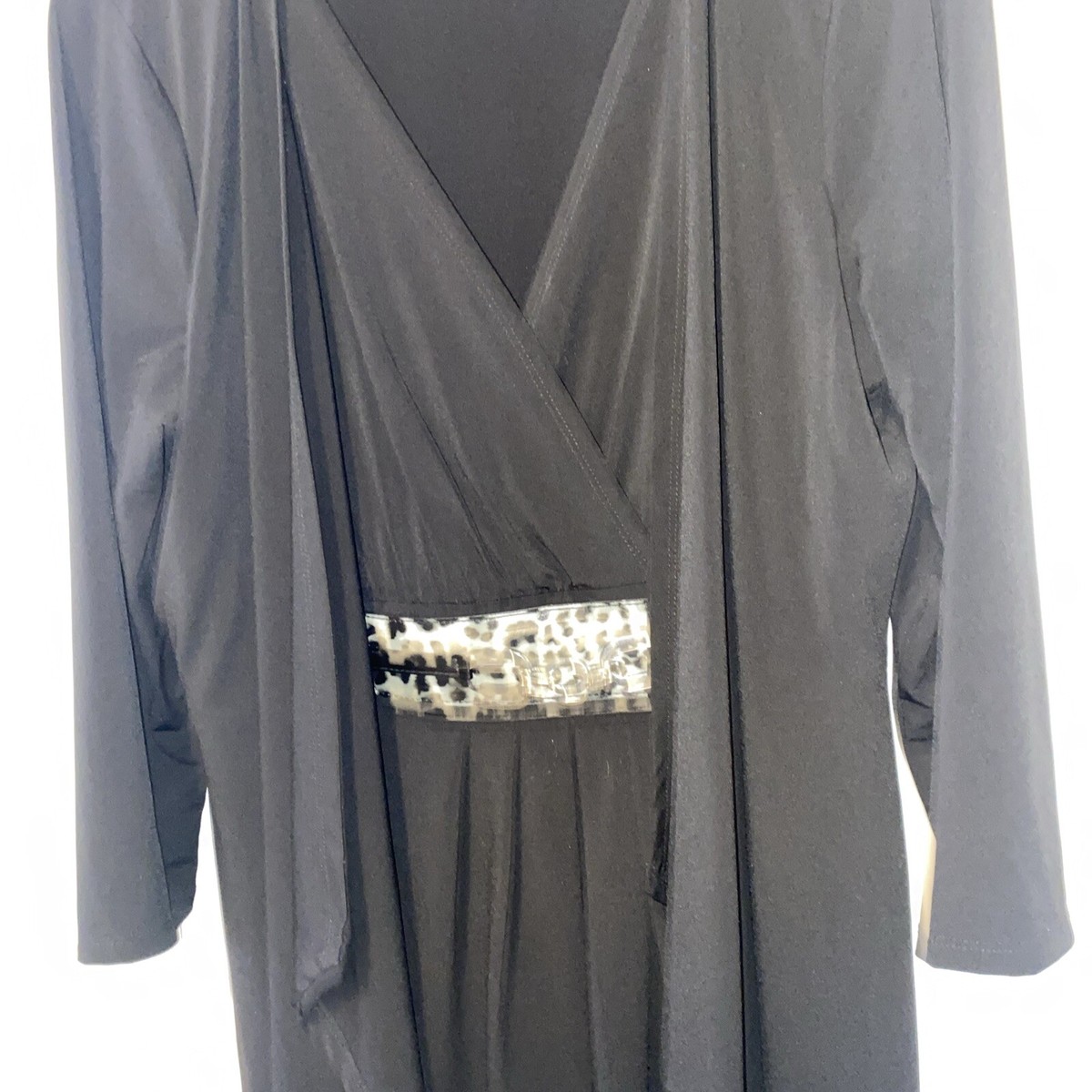 Style & Co Black Leopard Top Poly - Large Z-1252 | eBay