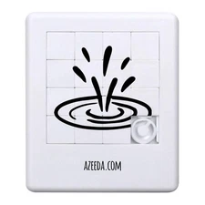 'Rain Dropping in a Puddle' Sliding Puzzle (PZ00039178)