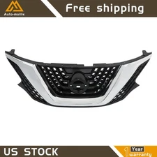 Grill Replace For Nissan Murano 2015-2018 Chrome&Black Front Upper Bumper Grille