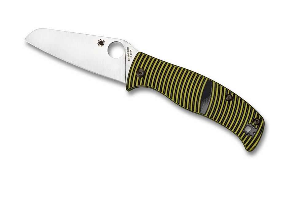Cuchillos Spyderco Caribbean bloqueo de compresión negro amarillo G-10 LC200N C217GPSF Foto 3 de 4
