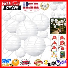 Elegant 10Pcs Decorative Paper Lanterns - 4  to 12  Perfect for Celebrations