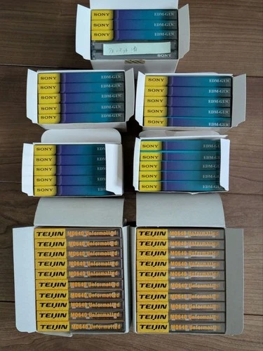 [ New ] SONY GIGAMO MO 1.3GB & TEIJIN MO 640MB Magneto Optical Disk lot of 43