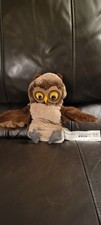IKEA Vandring Uggla Owl Hand Puppet Brown Plush Soft Stuffed Animal 10"