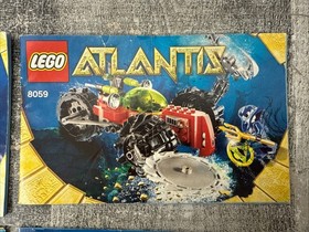 LEGO Atlantis Instructions Manual Lot 8057 8059 8076 from Retired Sets