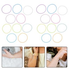 60 Pcs Multicolor Silicone Bracelets Glow-in-the-dark Party Favors