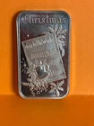 Vintage Madison Mint Christmas Joy to the World 1 Ounce Silver Bar