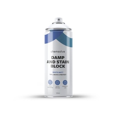 Chemsolve 500ml x 1 Ltd/Feuchtigkeits- und Fleckenblock Sprühfarbe/Einschicht/Feuchtigkeitsbeständig...