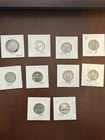 Walking Liberty Quarters Lot of 10 Pieces 90% Silver
