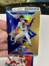 2025 Panini Crusade - Blue and Gold Levi Sterling #11 MOJO Prizm