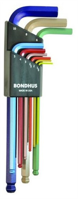 Bondhus ColourGuard Innen6-kant-Satz Kugelkopf 9-teilig metrisch 1,5-10mm 69499
